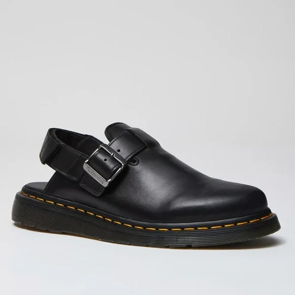 Dr. Martens Jorge II Black Leather Mules Size 11 NWT - Picture 1 of 11